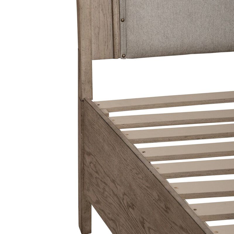 Liberty Furniture Avalon King Upholstered Storage Bed Frame with Footboard Drawer image number 9
