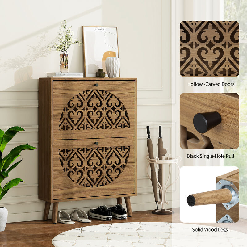 Lidros Narrow Shoe Cabinet image number 2