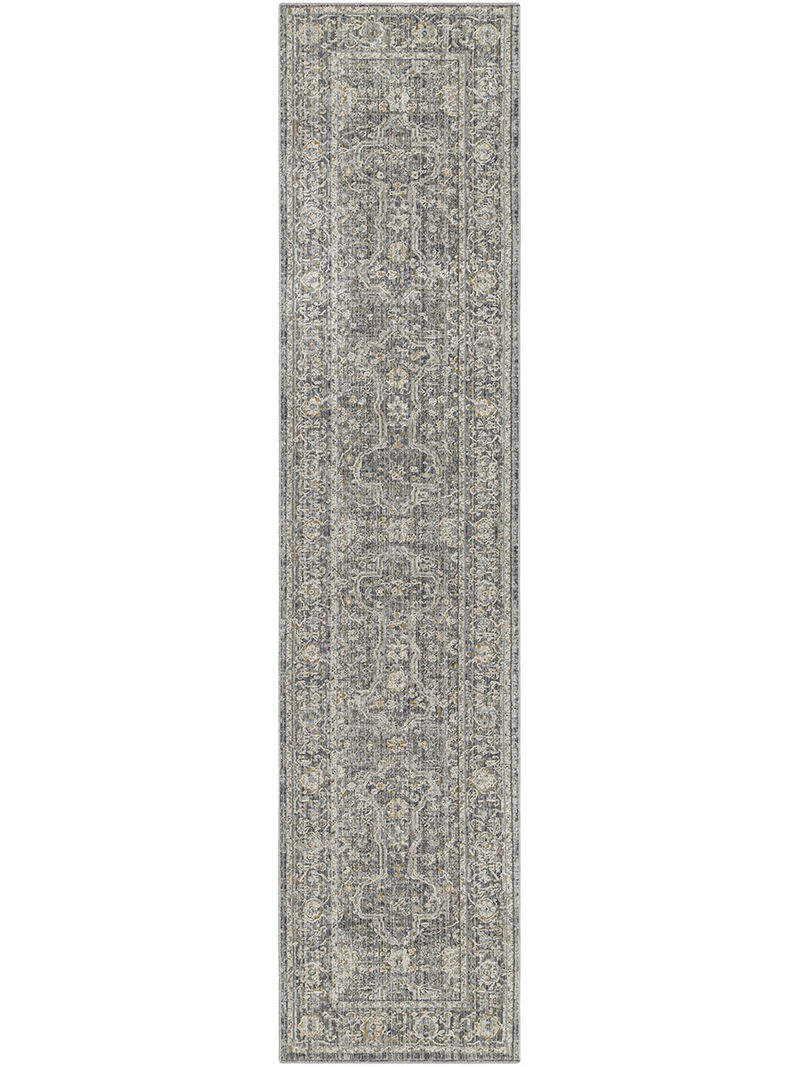 Lynx LNX03 Slate/Multicolor 2'3" x 12' Rug image number 0