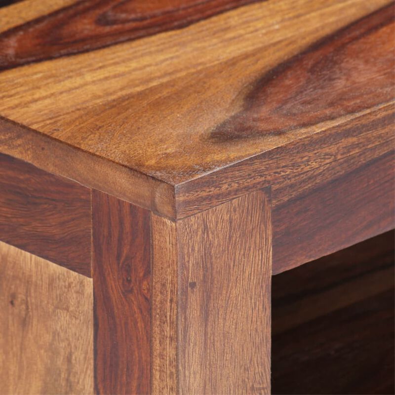 vidaXL TV Cabinet 35.4"x11.8"x15.7" Solid Sheesham Wood