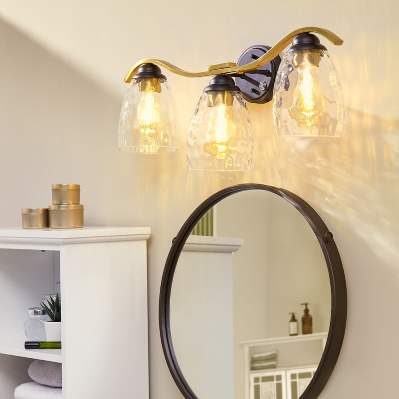 Teamson Home - Heidi Dimmable 3-Light Bathroom Vanity Light image number 2