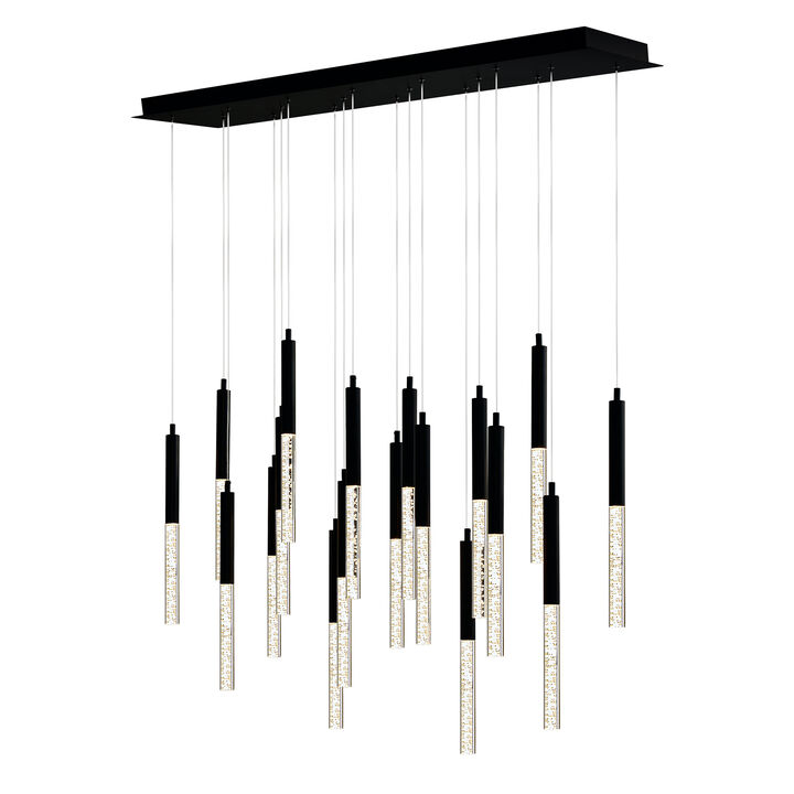Dragonswatch Integrated LED Black Chandelier