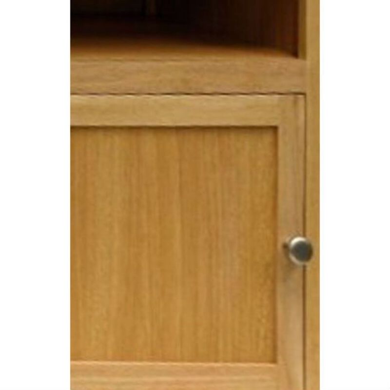 Hivvago Simple End Table Nightsatnd Accent Table in Natural Wood Finish