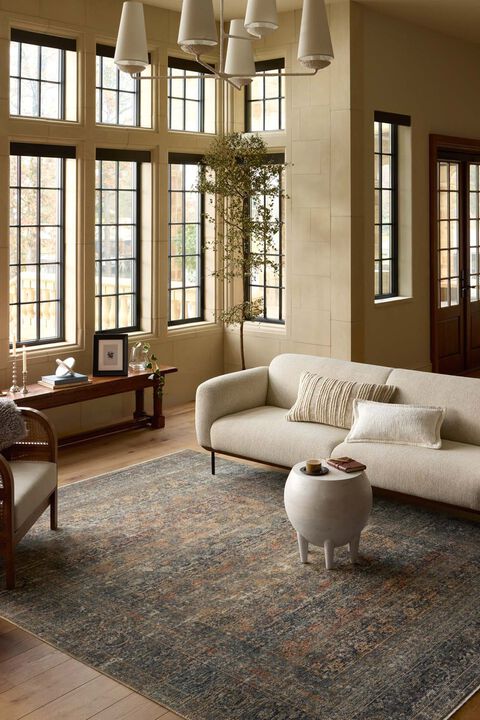 Heritage HER-11 Midnight / Multi 18" x 18" Sample Rug by Patent Pending