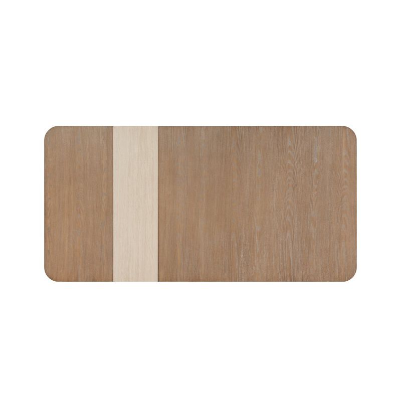 I Home Furnishings Elements Assyemtrical Stone Slab Dining Table In Toffee Finish