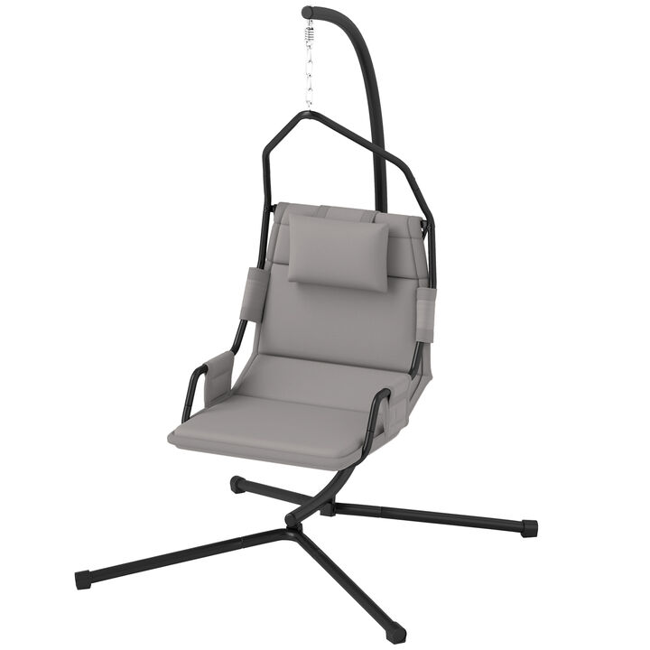 Hivvago Hammock Chair with Stand & Cushion