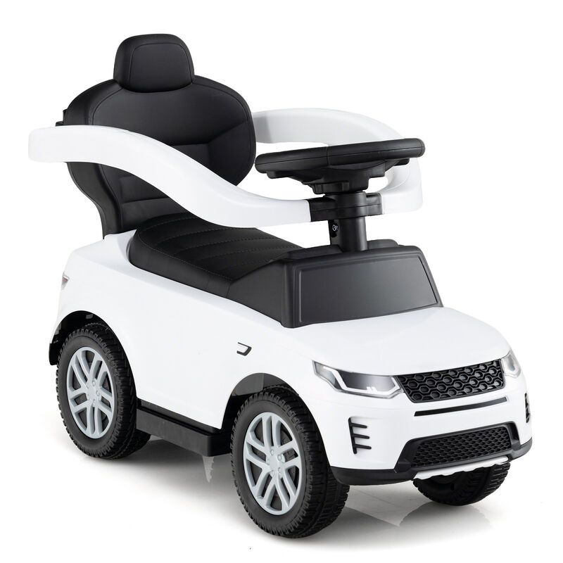 3 in 1 Baby Push Car with Safety Guardrail and Handle for Toddler Indoor Play image number 7