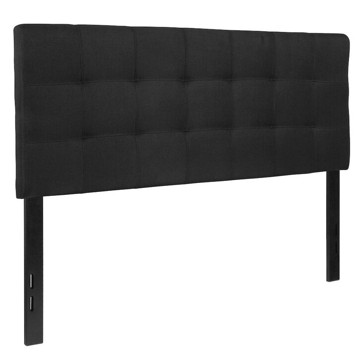 Flash Furniture Tufted Upholstered Full Size Headboard in Black Fabric