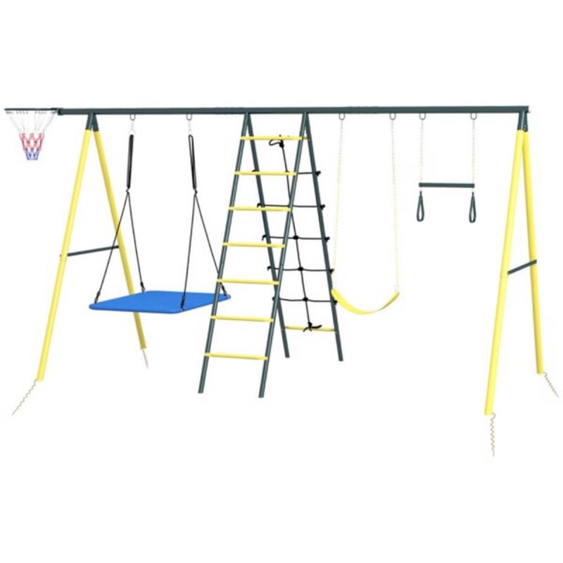 Outdoor Swing for Kids & Adults Sturdy Backyard Swing Seat for Fun & Relaxation