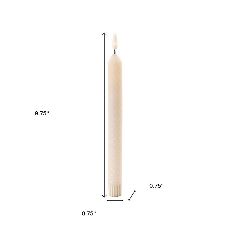 HomeRoots Set of Two Flameless Taper Candles image number 4