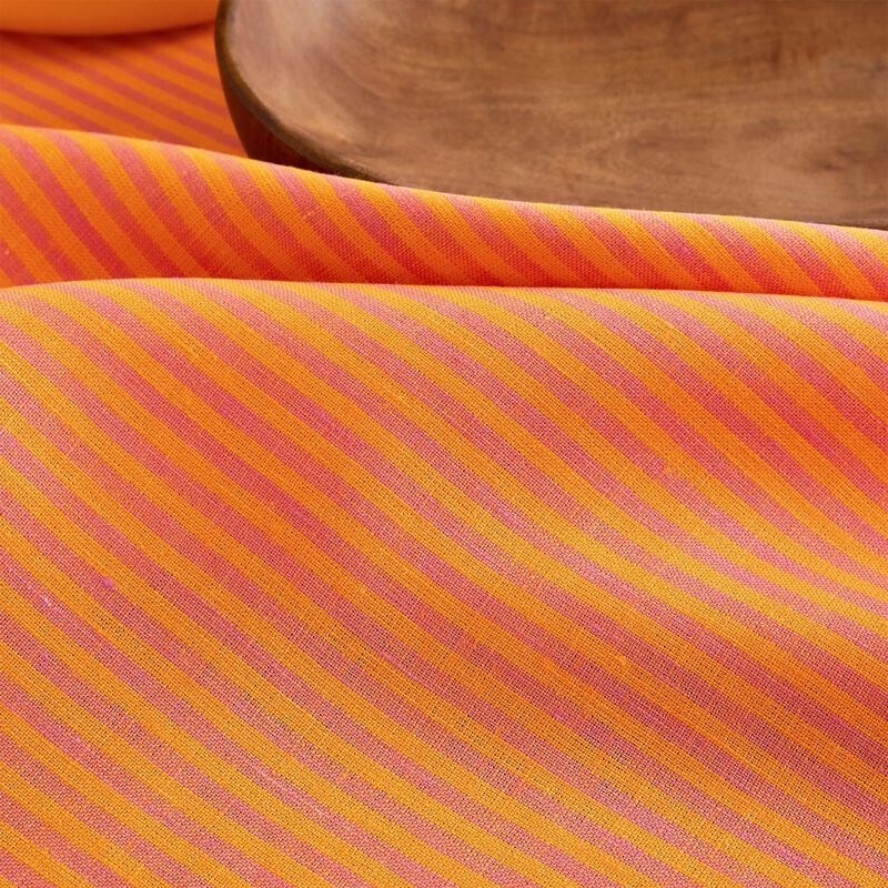 Linen Table Throw - Narrow Stripe image number 2
