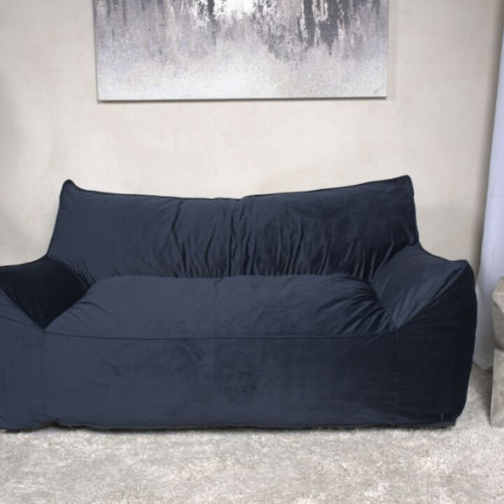 GOODSILO Velveteen Oversized Bean Bag Chair with Armrests Cozy Comfort Modern Design
