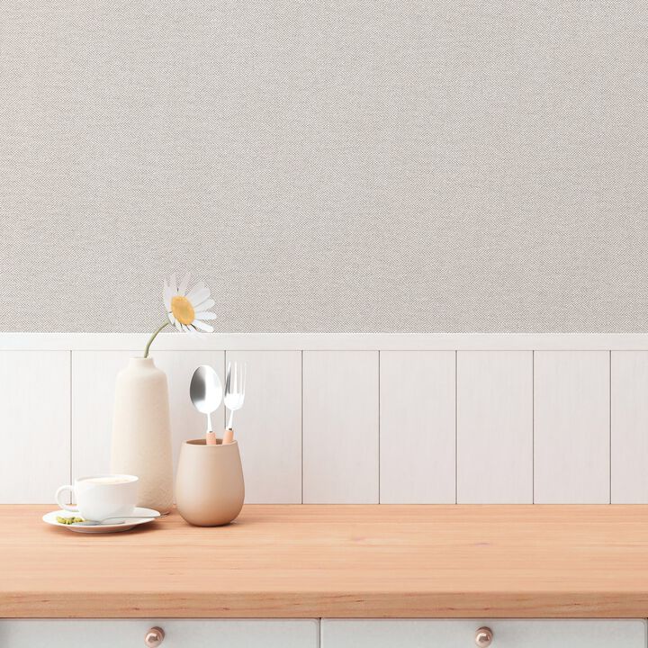 Hygge Home Plain Texture Beige Wallpaper GG82111