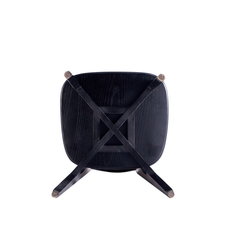 Versailles Black Round Dining Chairs (Set of 4)