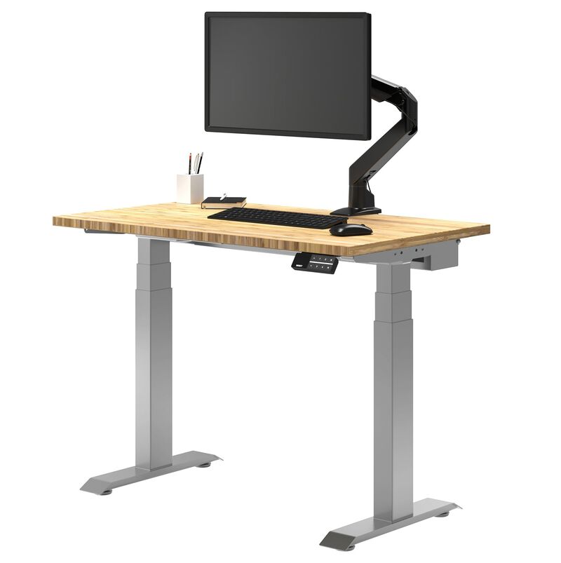Desky Dual Mini Bamboo Sit Stand Desk image number 0