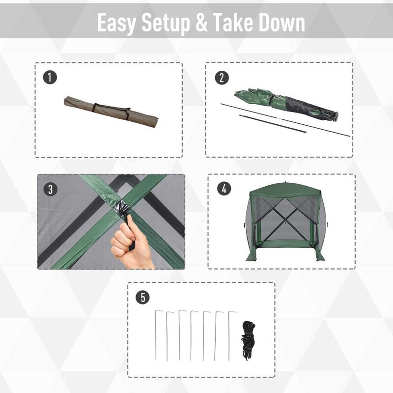 Hivvago Easy Setup Camping Canopy Tent image number 4