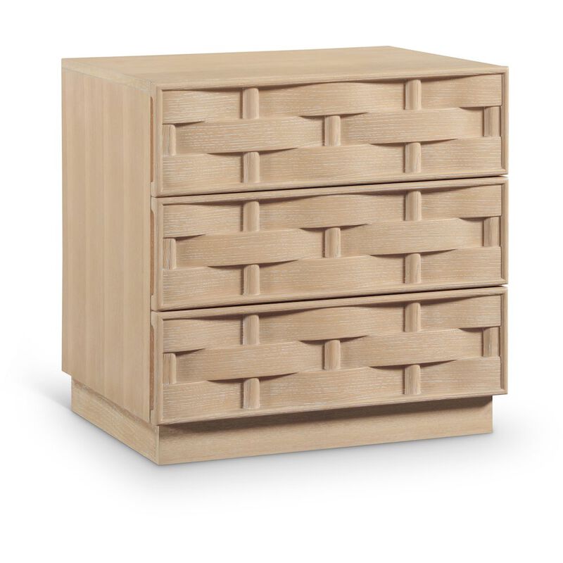 Meridian Furniture Weave Natural Night Stand