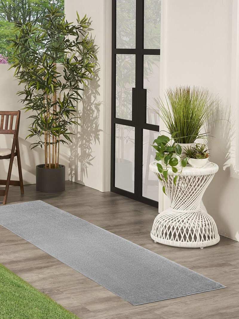 Nourison Essentials NRE01 Silver/Gray 2' x 6' Rug image number 2