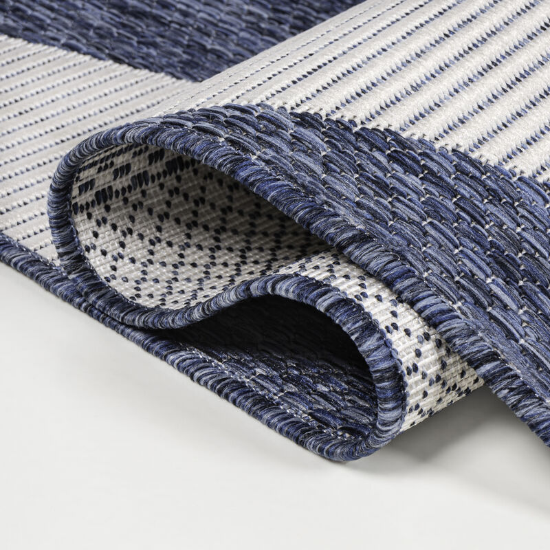 Odette Modern Geometric Abstract Two-Tone Indoor/Outdoor Area Rug