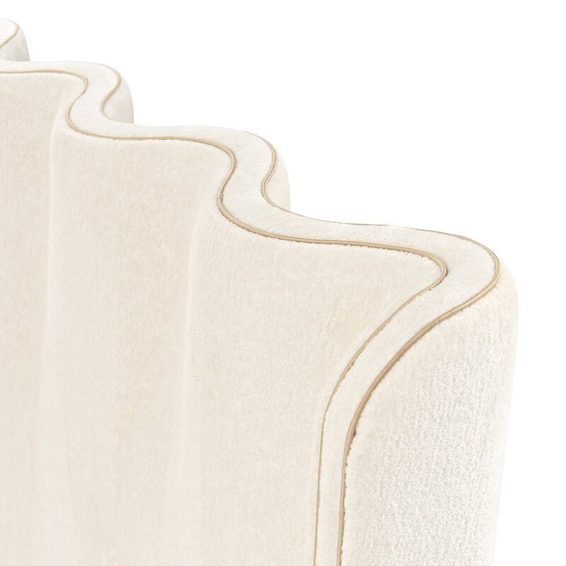 Michael Amini La Terrazza Queen Panel Bed - Creamy Pearl