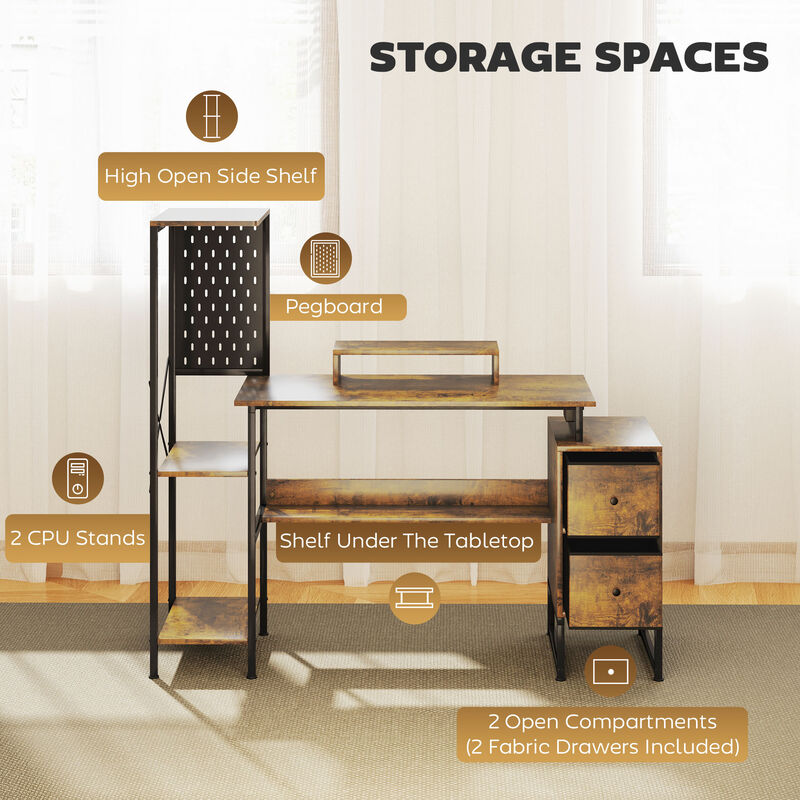 Modern Computer Desk &ndash; Sleek Design, Spacious Surface, and Storage Drawer