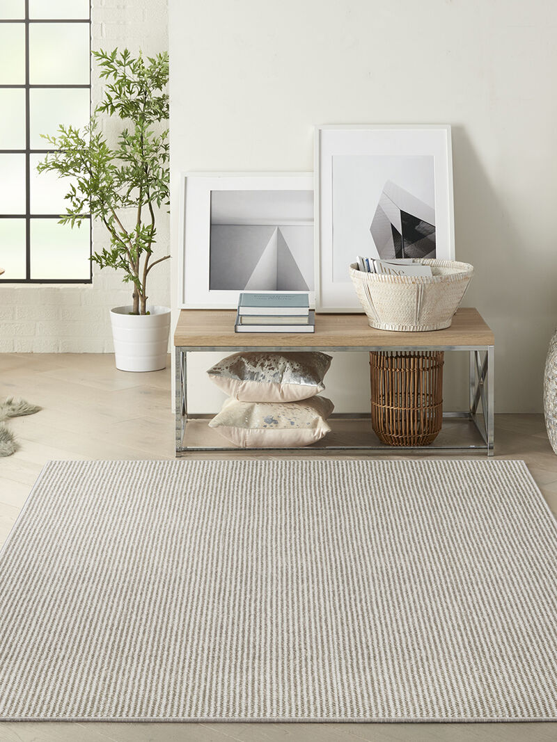 Natural Texture NTX01 Ivory/Mocha 3'11" x 5'11" Rug