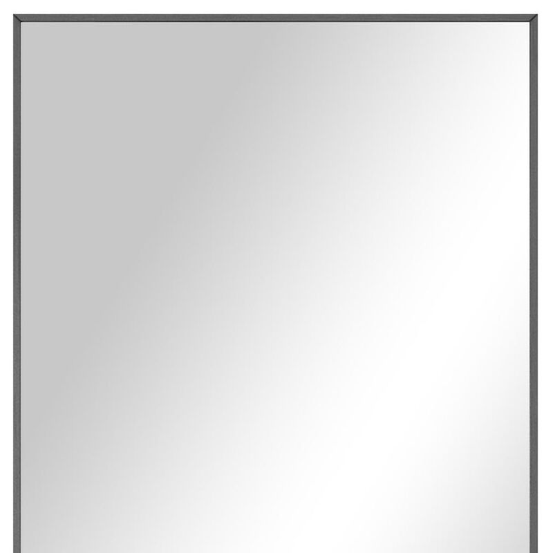 HomeRoots 71" Black Metal Freestanding Or Wall Mount Framed Full Length Mirror image number 3