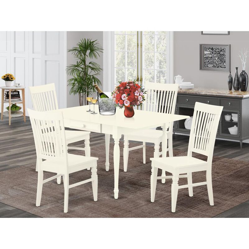 Dining Room Set Linen White