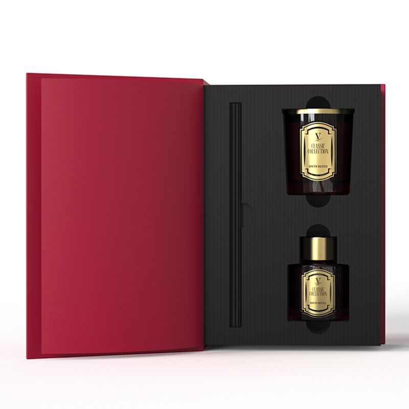 Gift Set CARDENAL WINTER SOLSTICE BOOK Candle 75gr/Diffuser 250ml image number 0