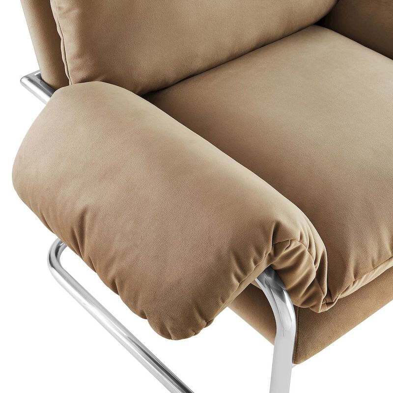 Ansel Performance Velvet Accent Chair image number 6