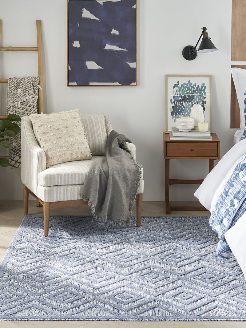 Versatile NRV01 Denim/Blue 6' x 9' Rug
