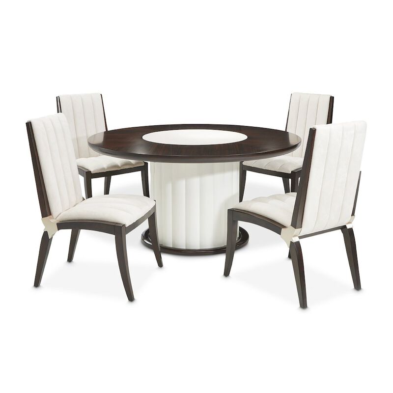 Michael Amini Paris Chic 60 Round Dining Table - Espresso