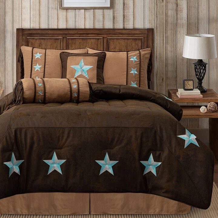 Laredo Turquoise Queen Comforter Set