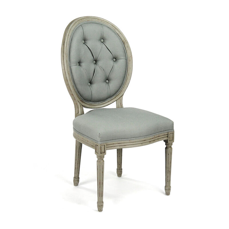Medallion Tufted Back Side Chair image number 0
