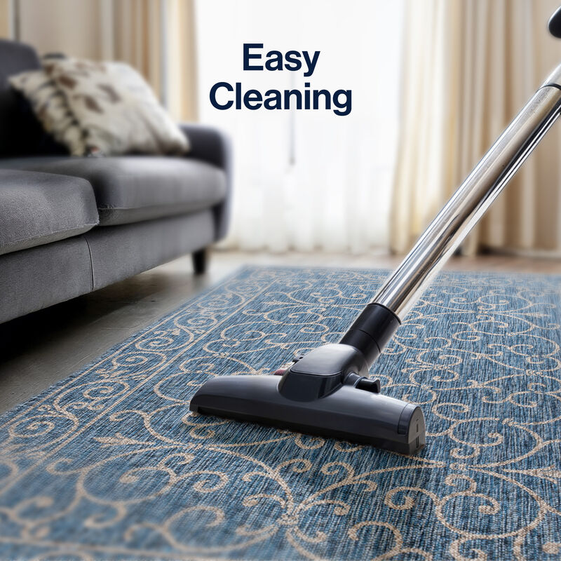 Charleston Vintage Filigree Textured Weave Indoor/Outdoor Area Rug