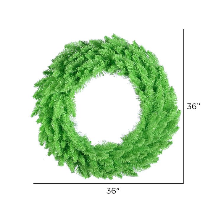 Vickerman 36" Lime Fir Artificial Christmas Wreath, Unlit - Faux Fir Christmas Wreath - Indoor Seasonal Home Decor