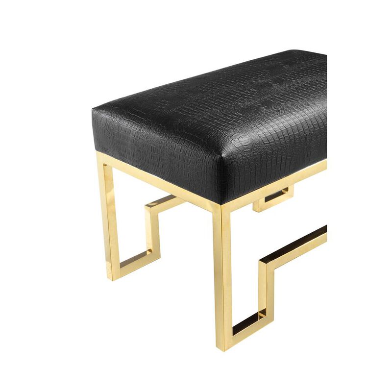 Bronson Stool Gold Black