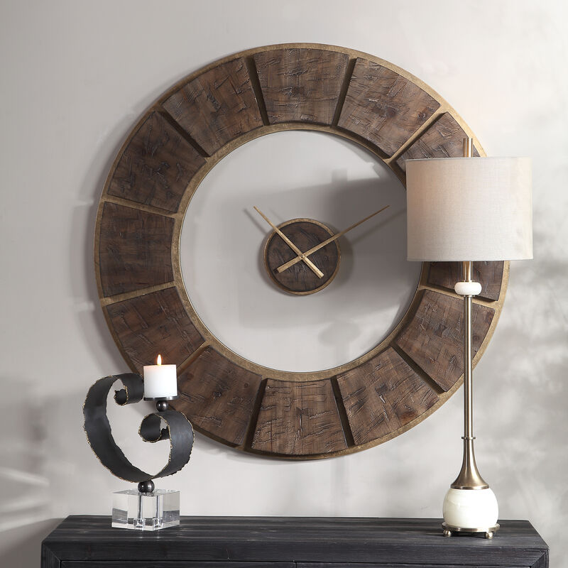 Kerensa Wooden Wall Clock