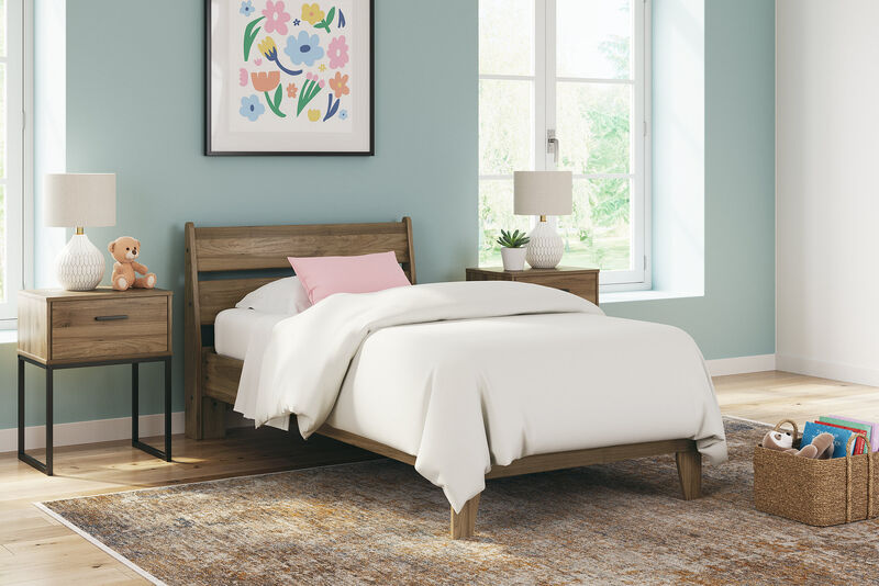 Deanlow Twin Platform Panel Bed image number 1