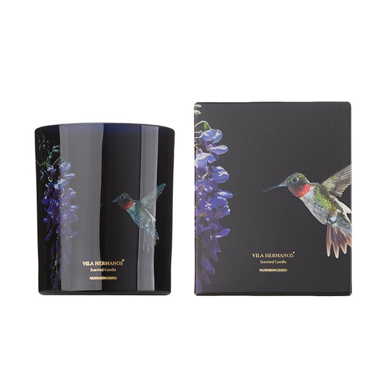 Candle in Jar JUNGLETOPIA COLIBRI HUMMINGBIRD 200gr 3.35 diam. x 4.13 in image number 0