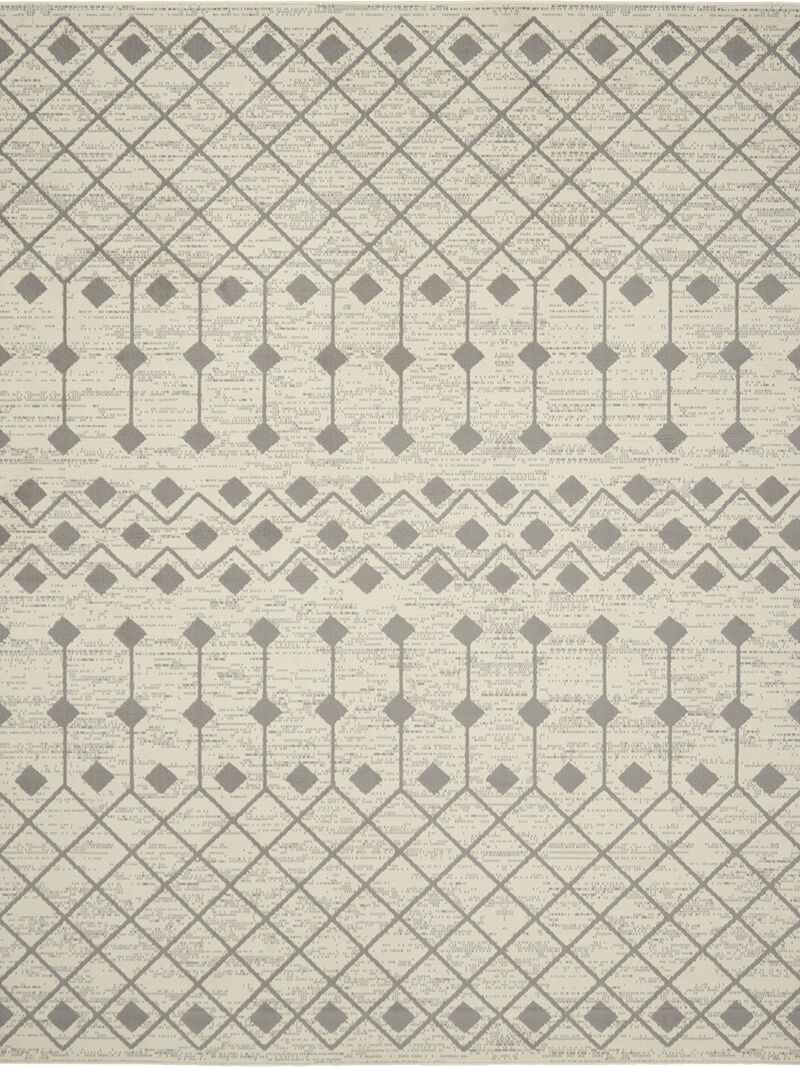 Grafix GRF37 Ivory/Gray 8' x Round Rug