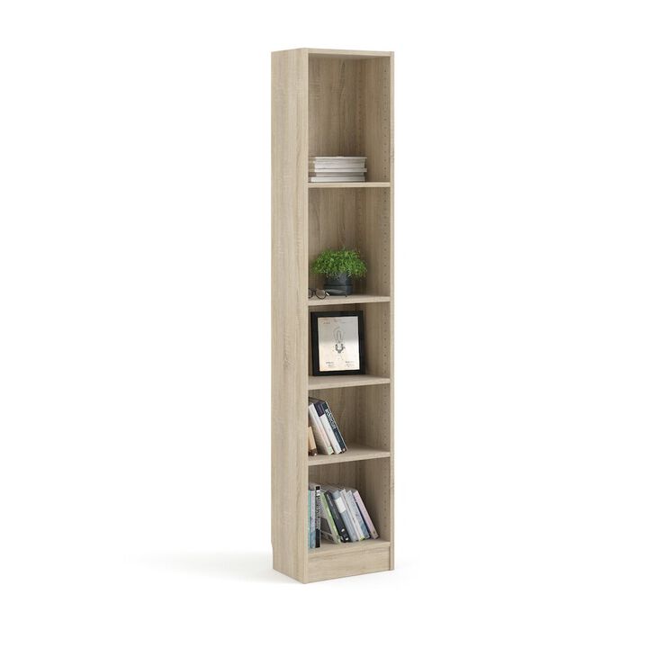 Tvilum Element Tall Narrow 5 Shelf Bookcase