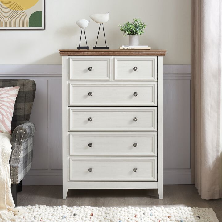 Rurwod Modern 6-Drawer Chest