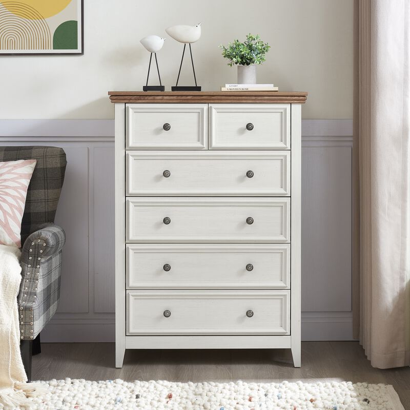 Rurwod Modern 6-Drawer Chest image number 1
