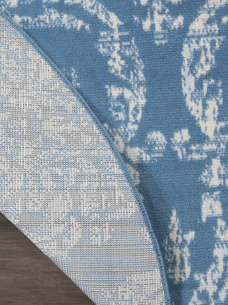Jubilant JUB09 Blue 5'3" x Round Rug