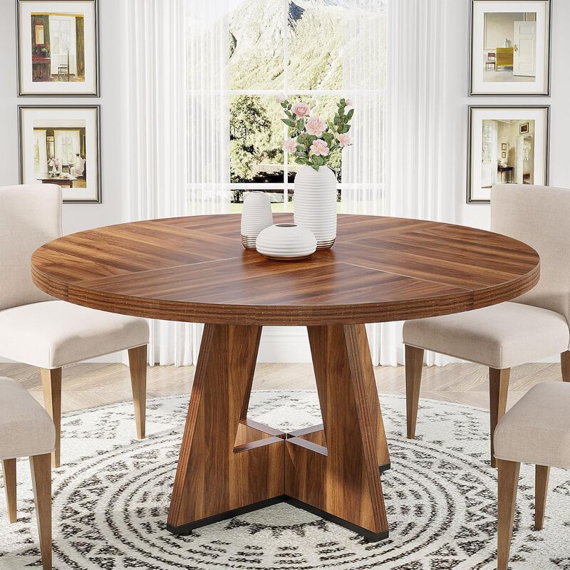Tribesigns Round Dining Table for 4 image number 3
