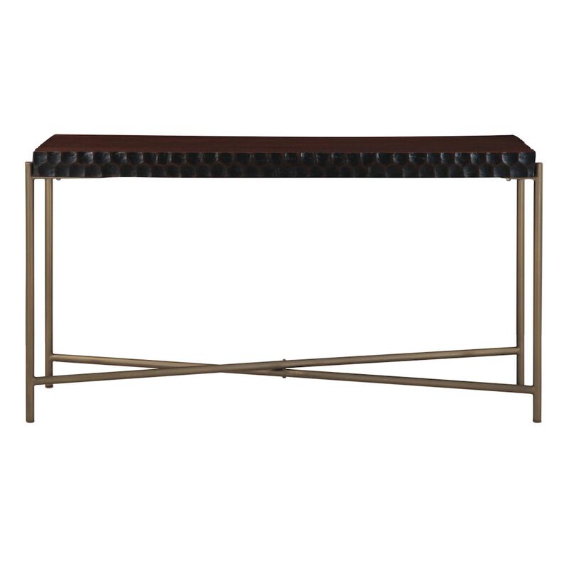World Interiors Vallarta 58" Console Table in Two Tone image number 5