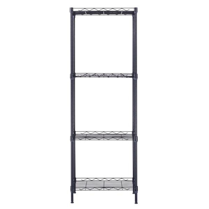 Heavy-Duty 4-Shelf Wire Storage Rack for Home & Garage