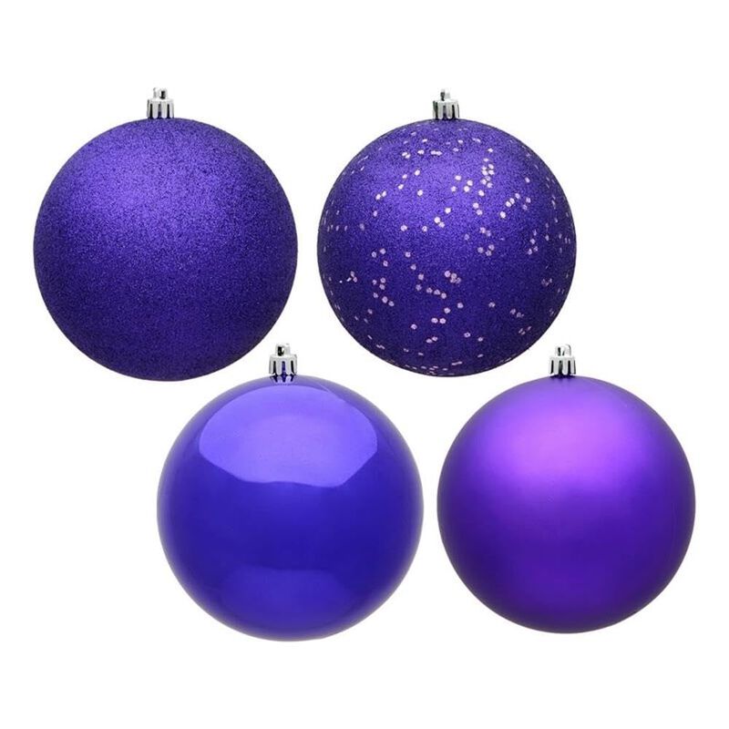 Vickerman 2.4" Purple Ball 4 Finish Asst 24/Bx image number 0