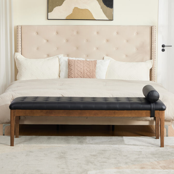 Tumlex Faux Leather Bed Bench